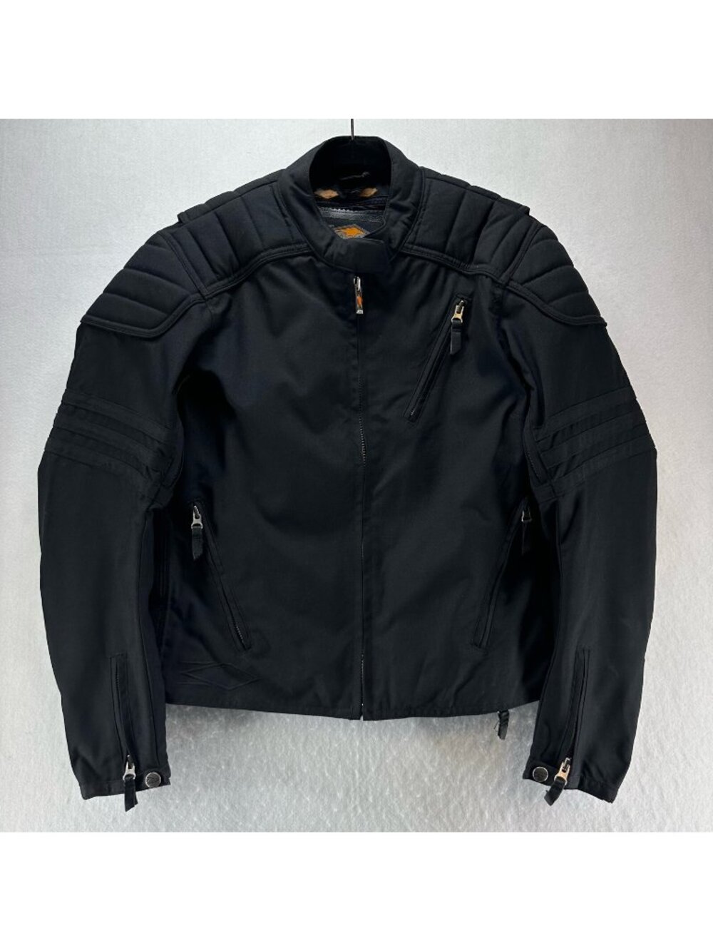 Power Trip Jacket Womens Size L Motocross Riding Padded Shoulder Nylon Black